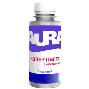 Колер паста универсальная для внут.работ Aura синий №18 0,1 л" (уп.-6 шт)